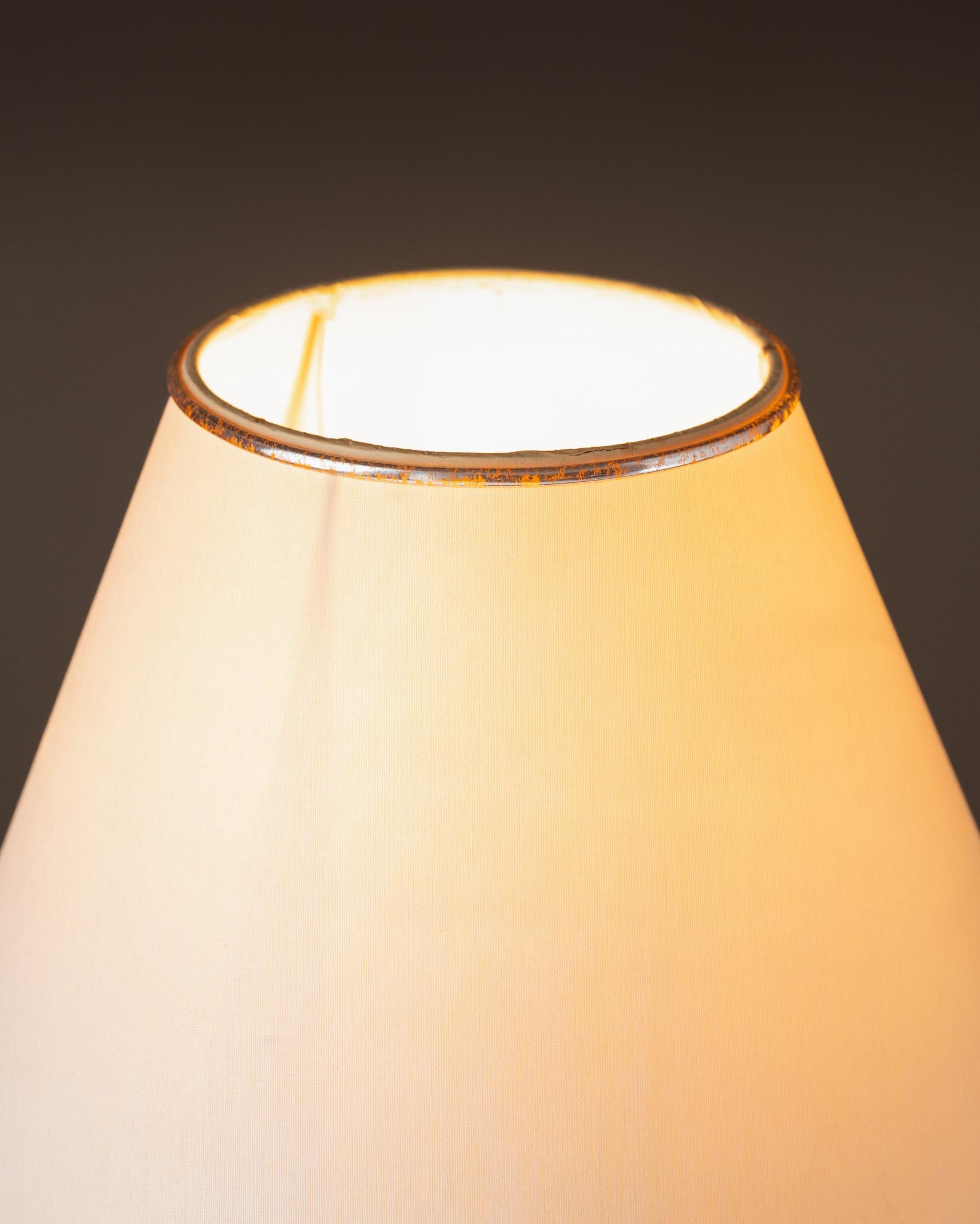 Metal Art Deco Lamp, 1930s For Sale