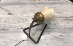 Art Deco Lamp, 1940, in Iron and Bronze, France