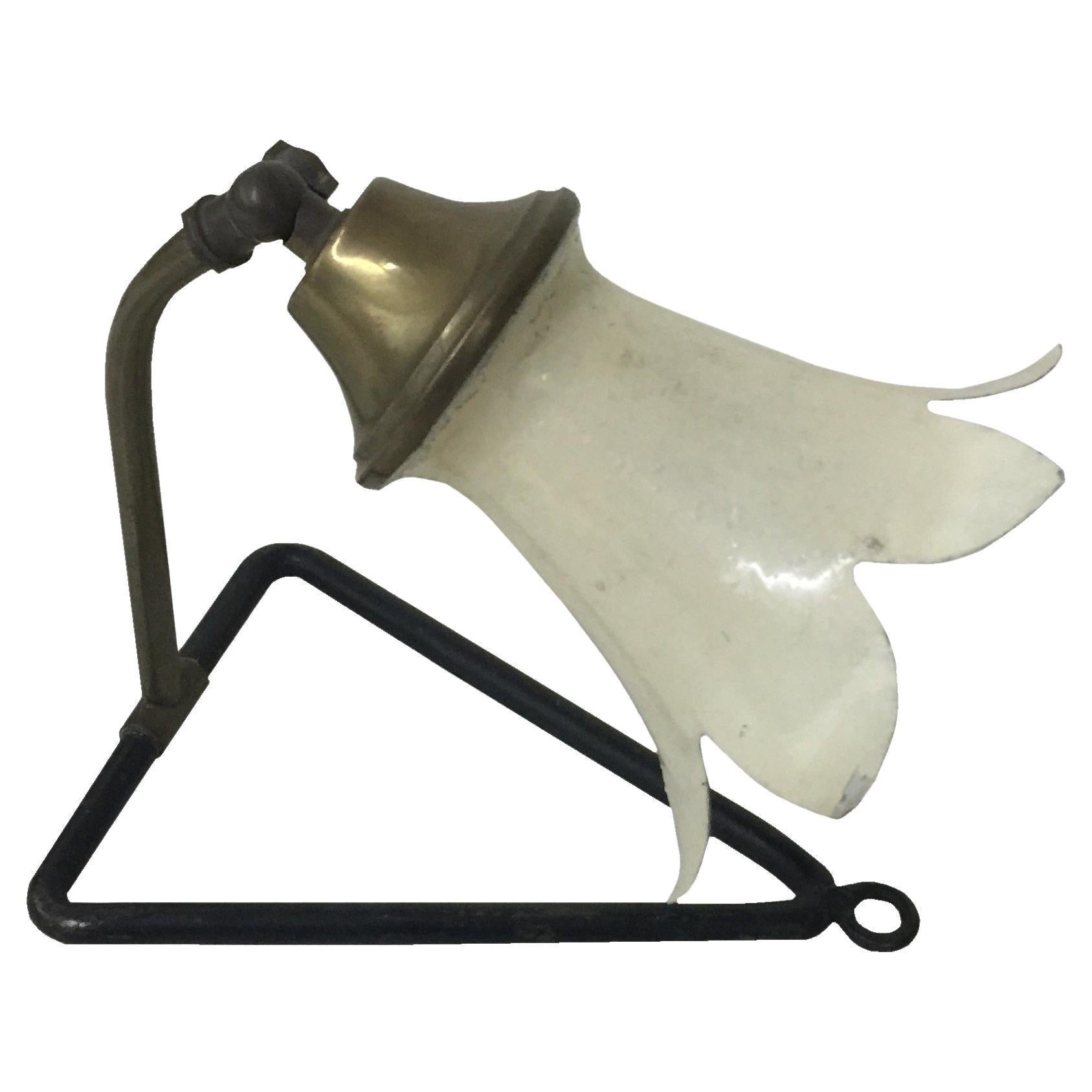 Art Deco Lamp, 1940, in Iron and Bronze, France