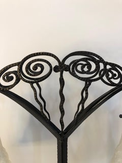 Art Deco Lamp 2 Tulips Attributed to Genêt & Michon