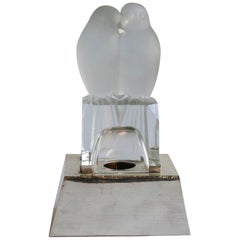 Art Deco Lamp 'a Pair of Birds'