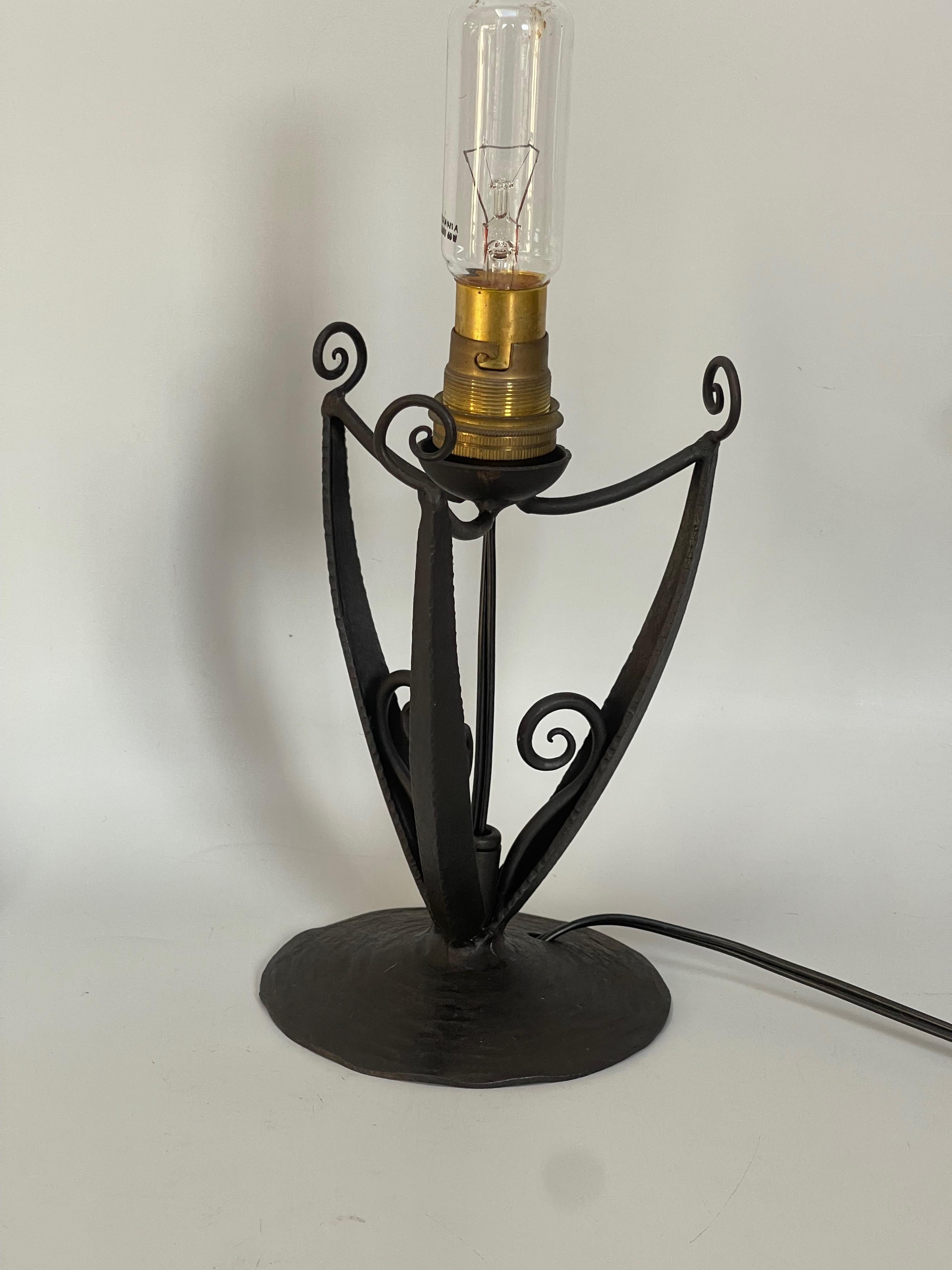 Art Deco Lamp Attributed To Maynadier For Sale 2
