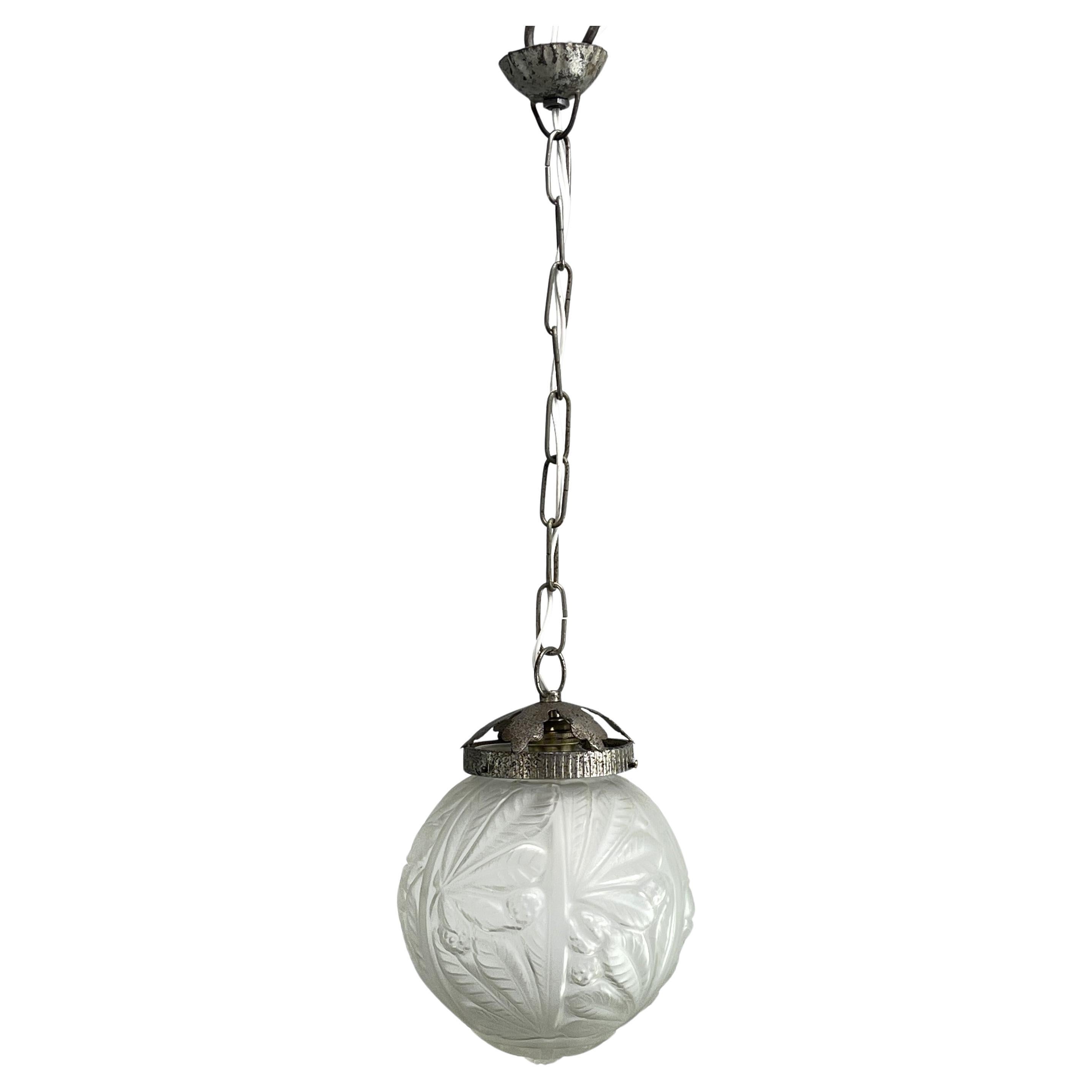 ART DECO Lampe Plafonnier Ball and Ball Luminaire, années 1930 en vente