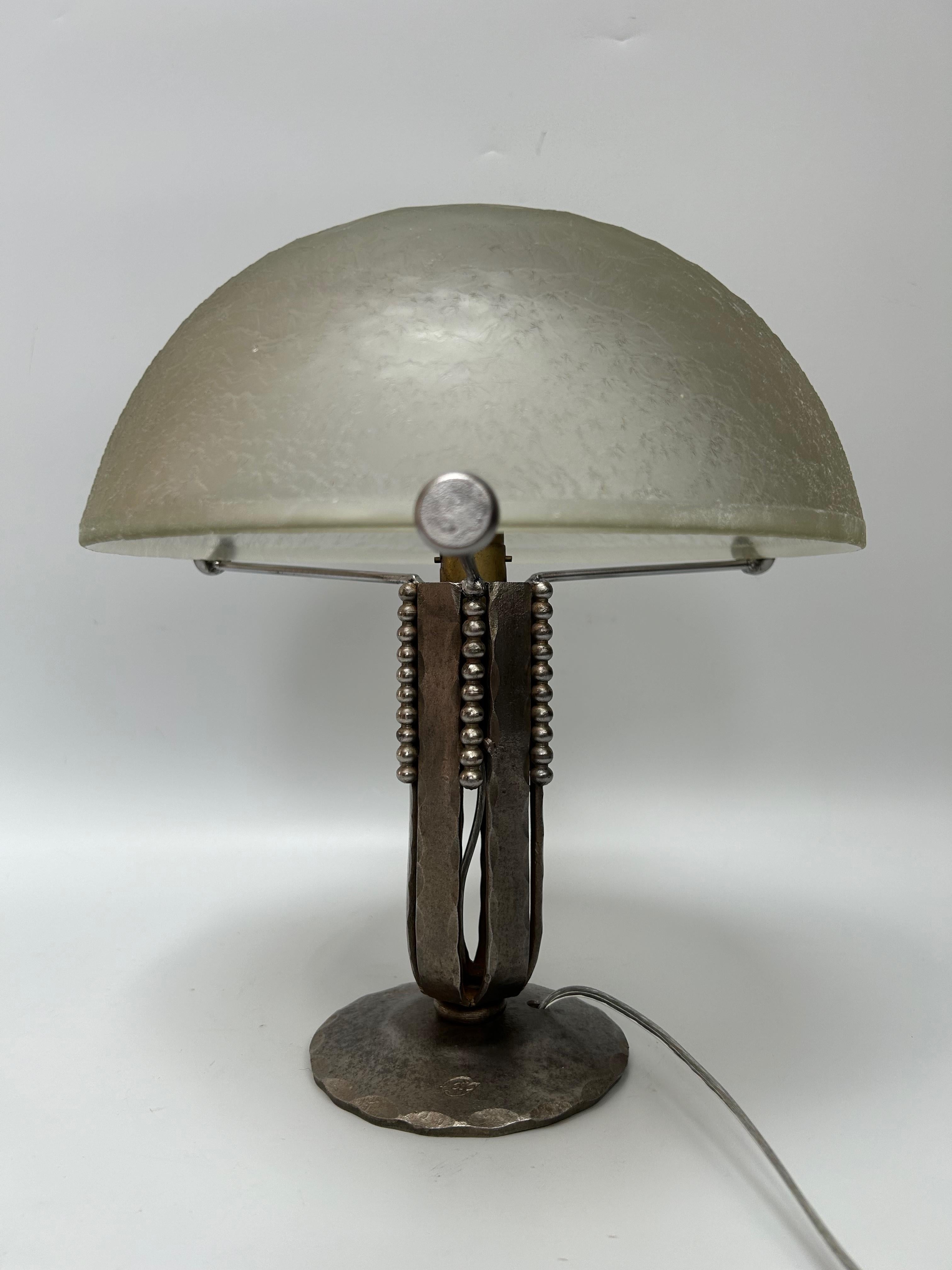Art-Déco-Lampe Fag und Daum Nancy im Angebot 3
