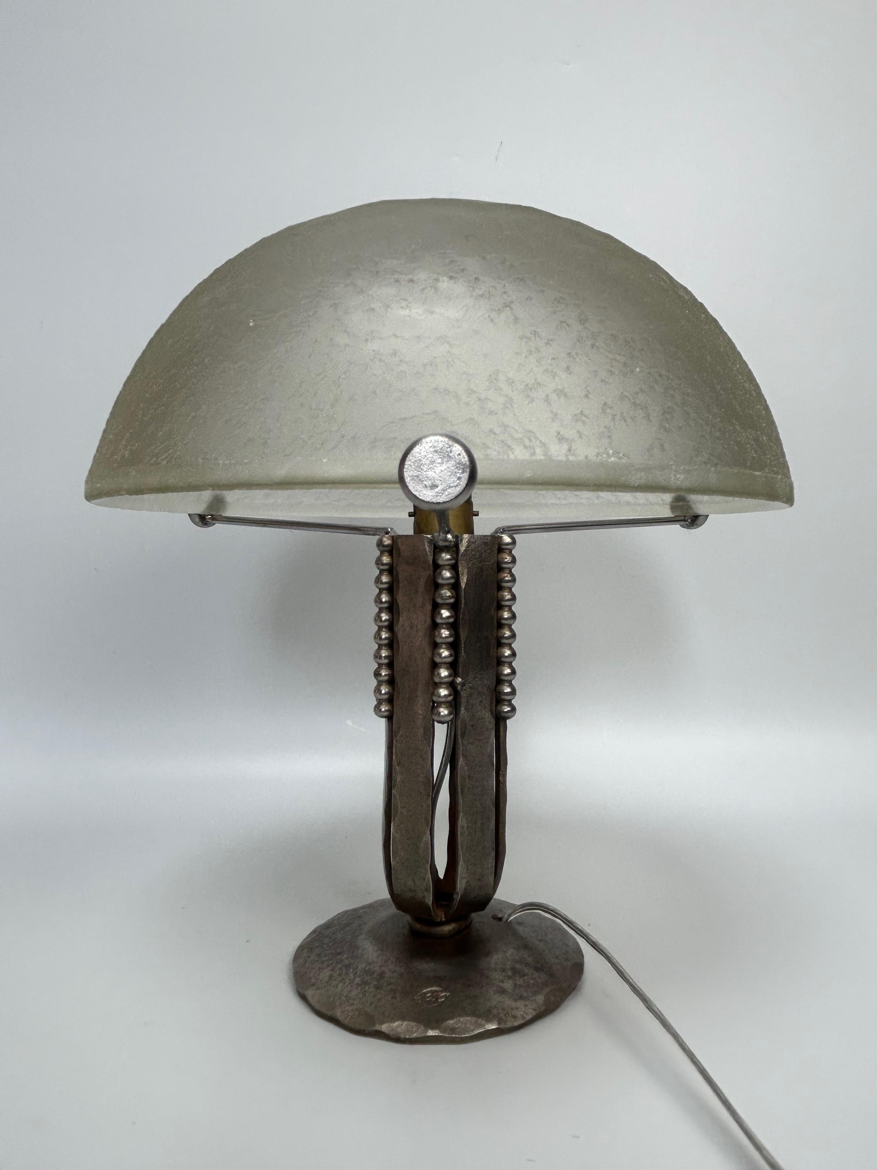Art-Déco-Lampe Fag und Daum Nancy (20. Jahrhundert) im Angebot