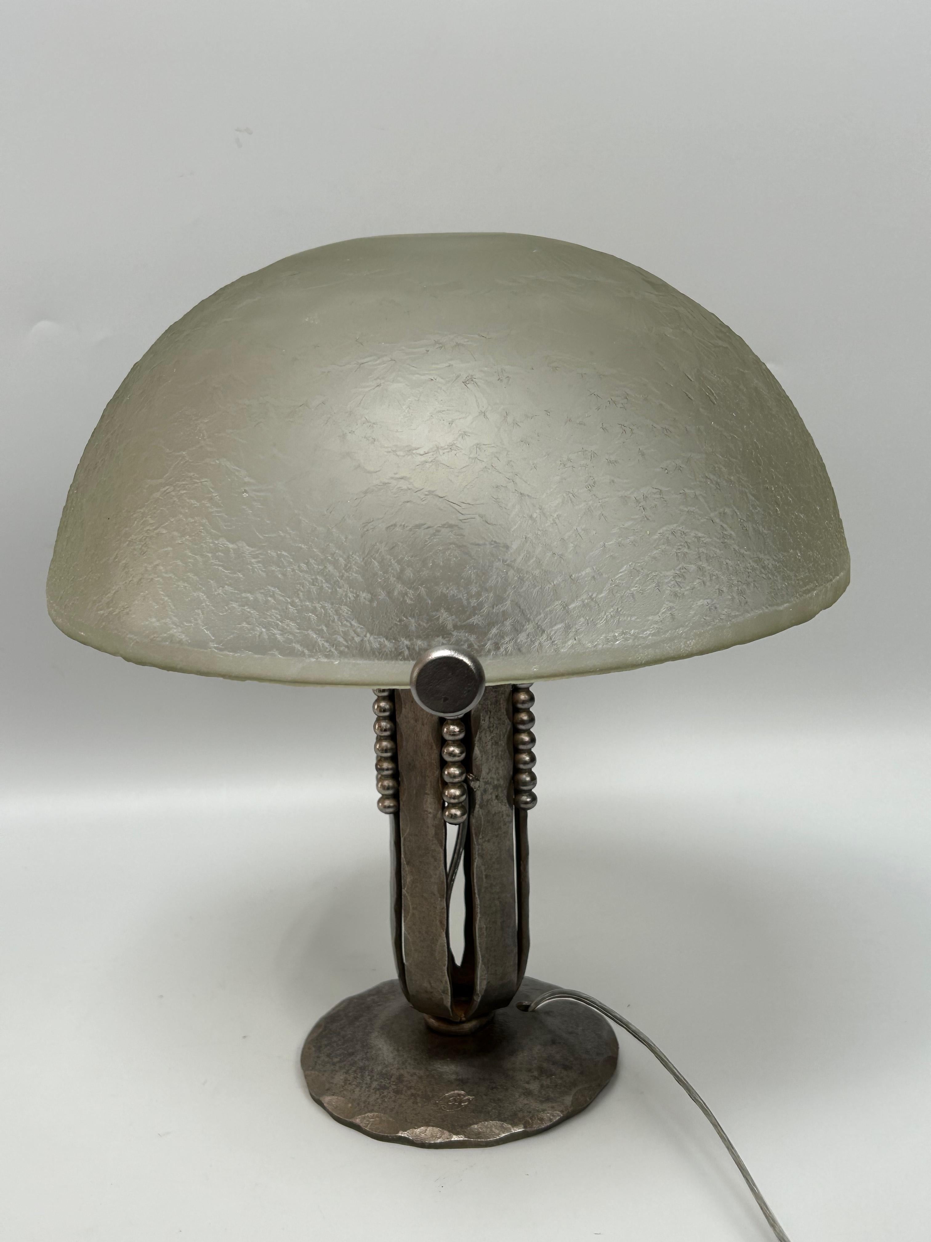 Art-Déco-Lampe Fag und Daum Nancy im Angebot 2