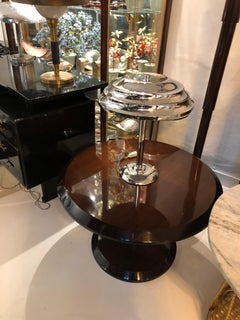 Art Deco Lamp in Chrome, France, 1920