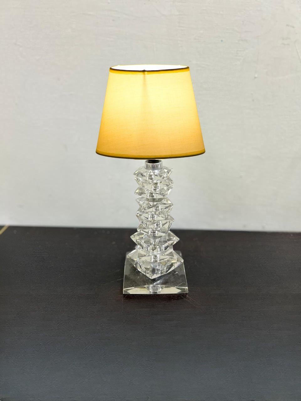 Art Deco  Lamp ITSO Baccarat and Jacques Adnet, France circa 1940 For Sale 3
