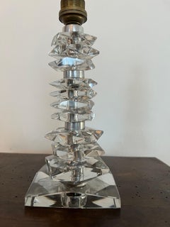 Art Deco  Lamp ITSO Baccarat and Jacques Adnet, France circa 1940