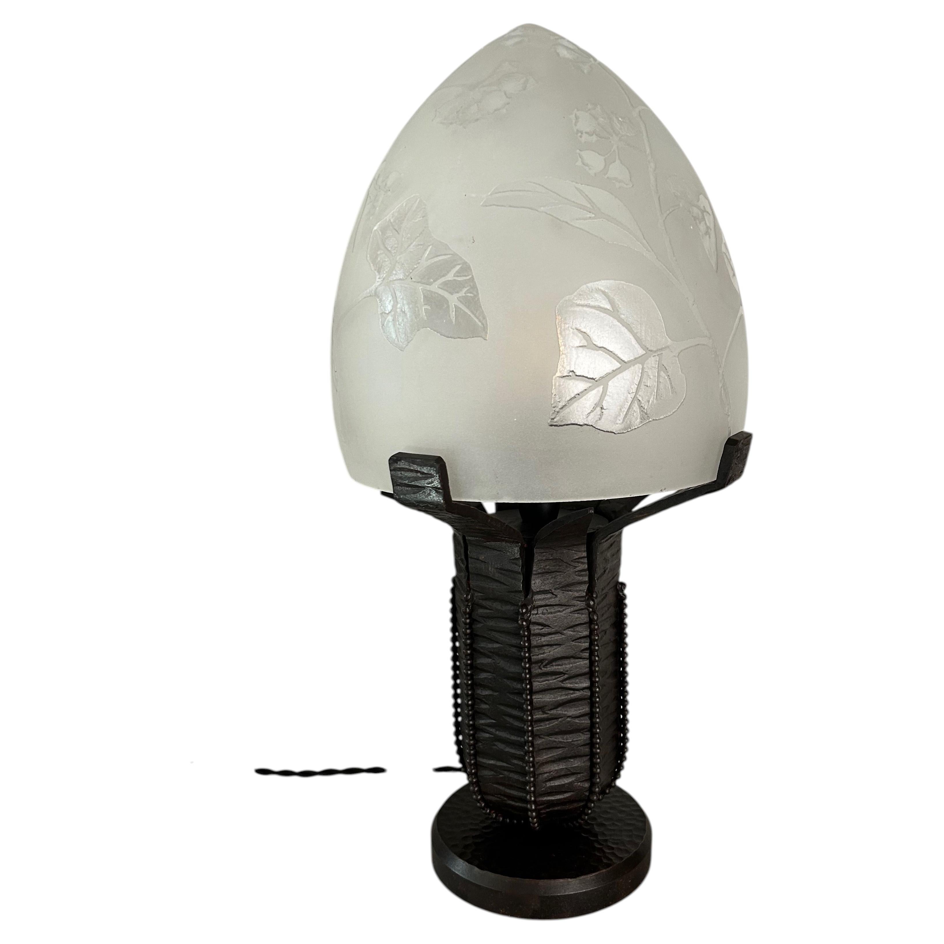 Art Deco Lamp Signed Lorrain For Sale