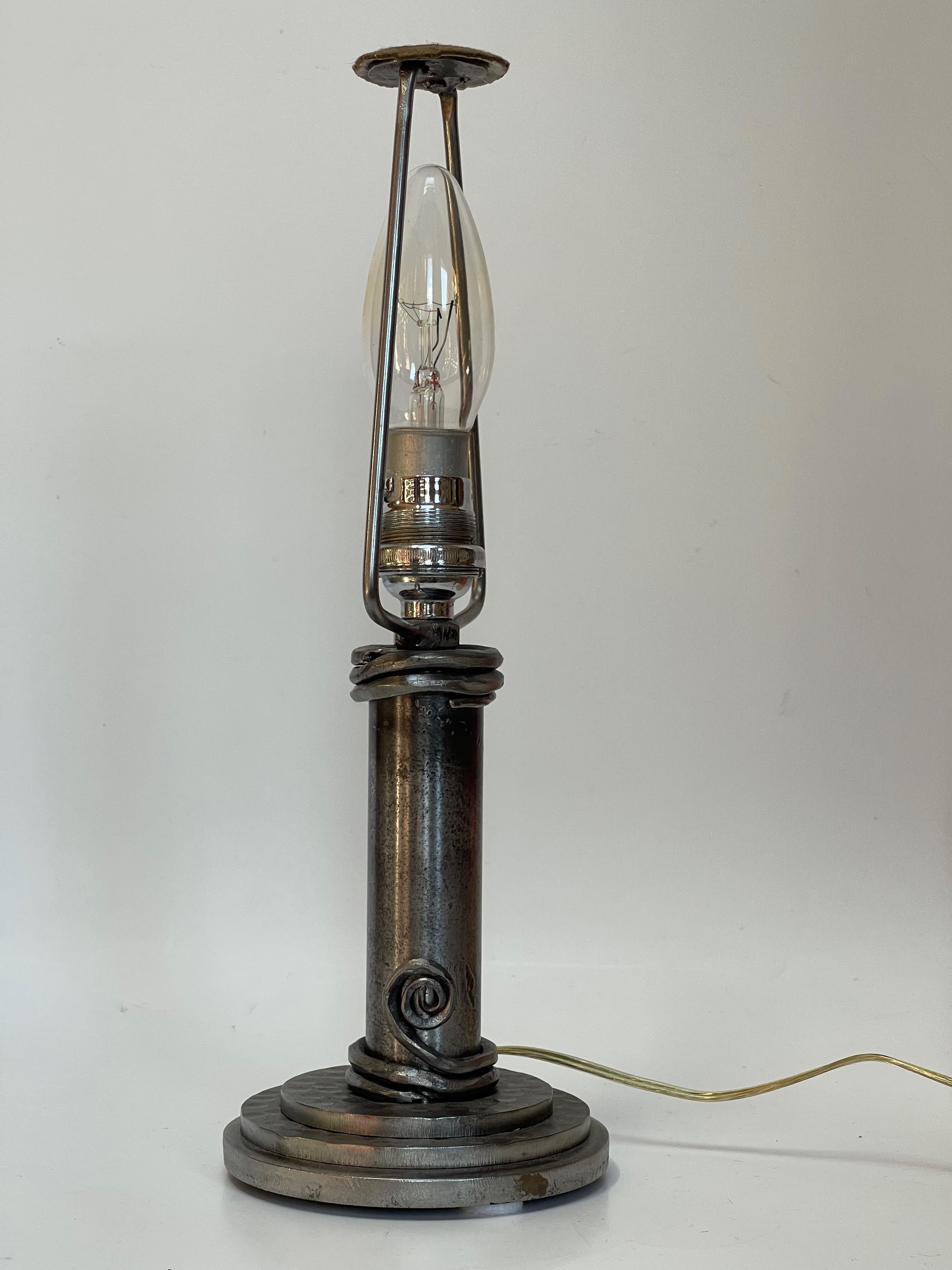 Art Deco Lamp Signed Schneider For Sale 5