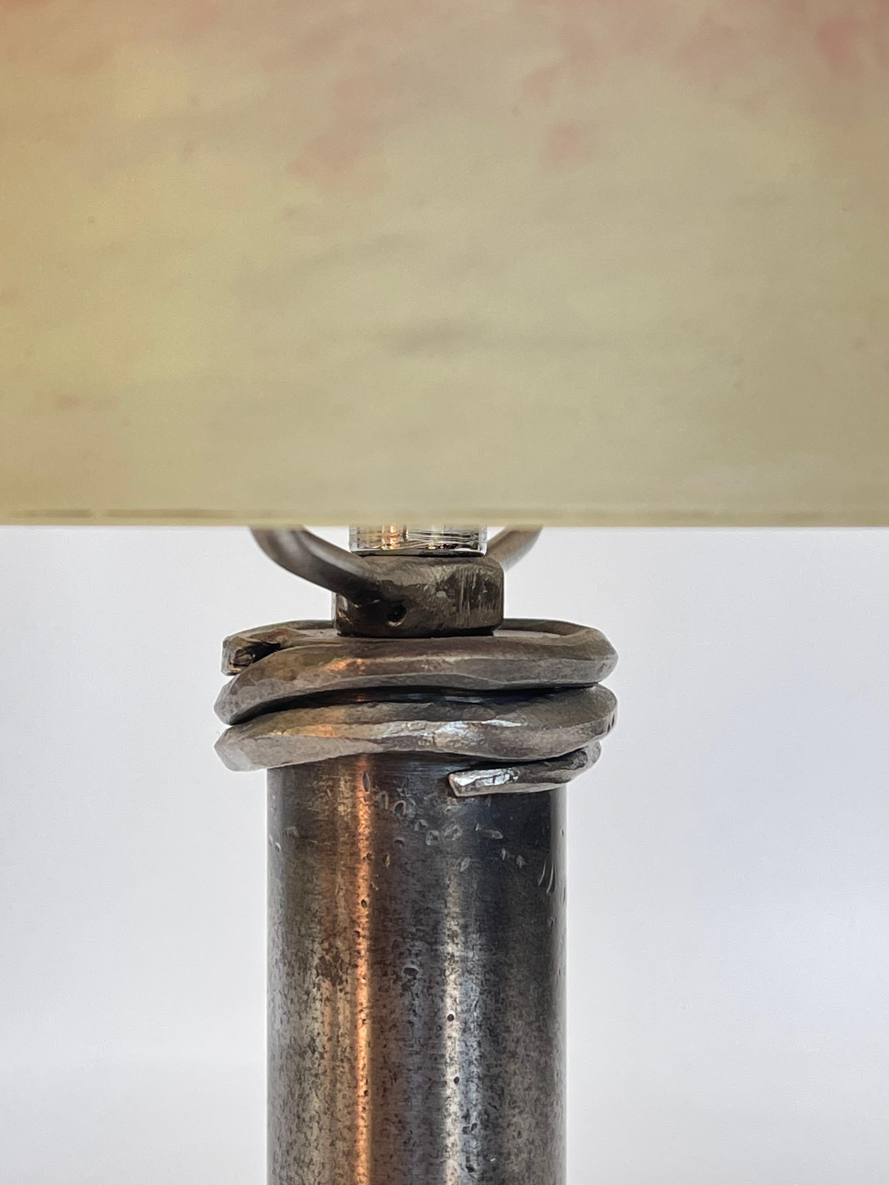 French Art Deco Lamp Signed Schneider For Sale