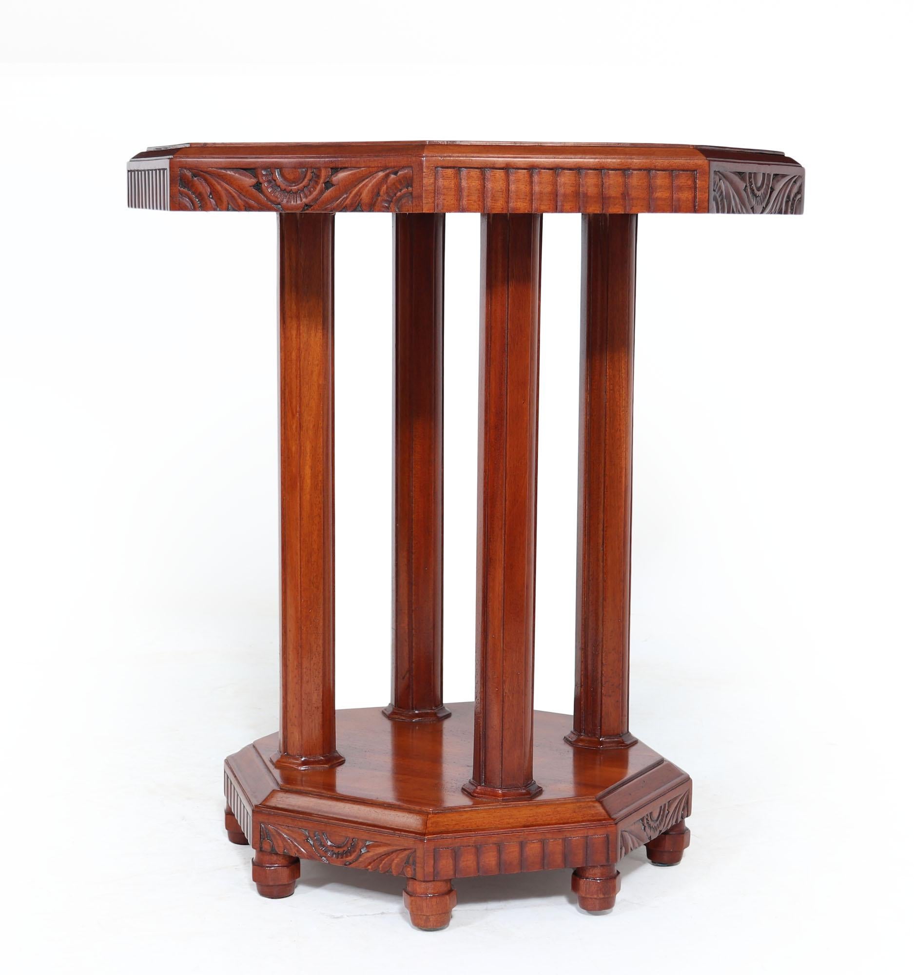French Art Deco Lamp Table For Sale