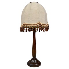 Antique Art Deco Lamp with Fluted Base, France, circa 1925