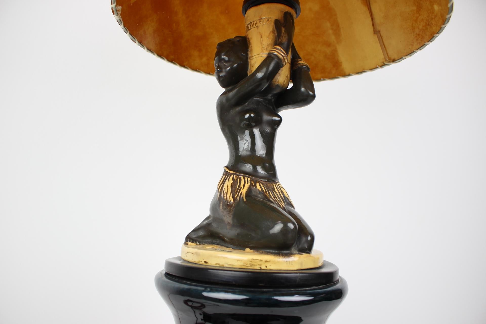 Tchèque Lampe Art Déco avec Loudspeaker, Stilton, années 1930, Tchécoslovaquie en vente