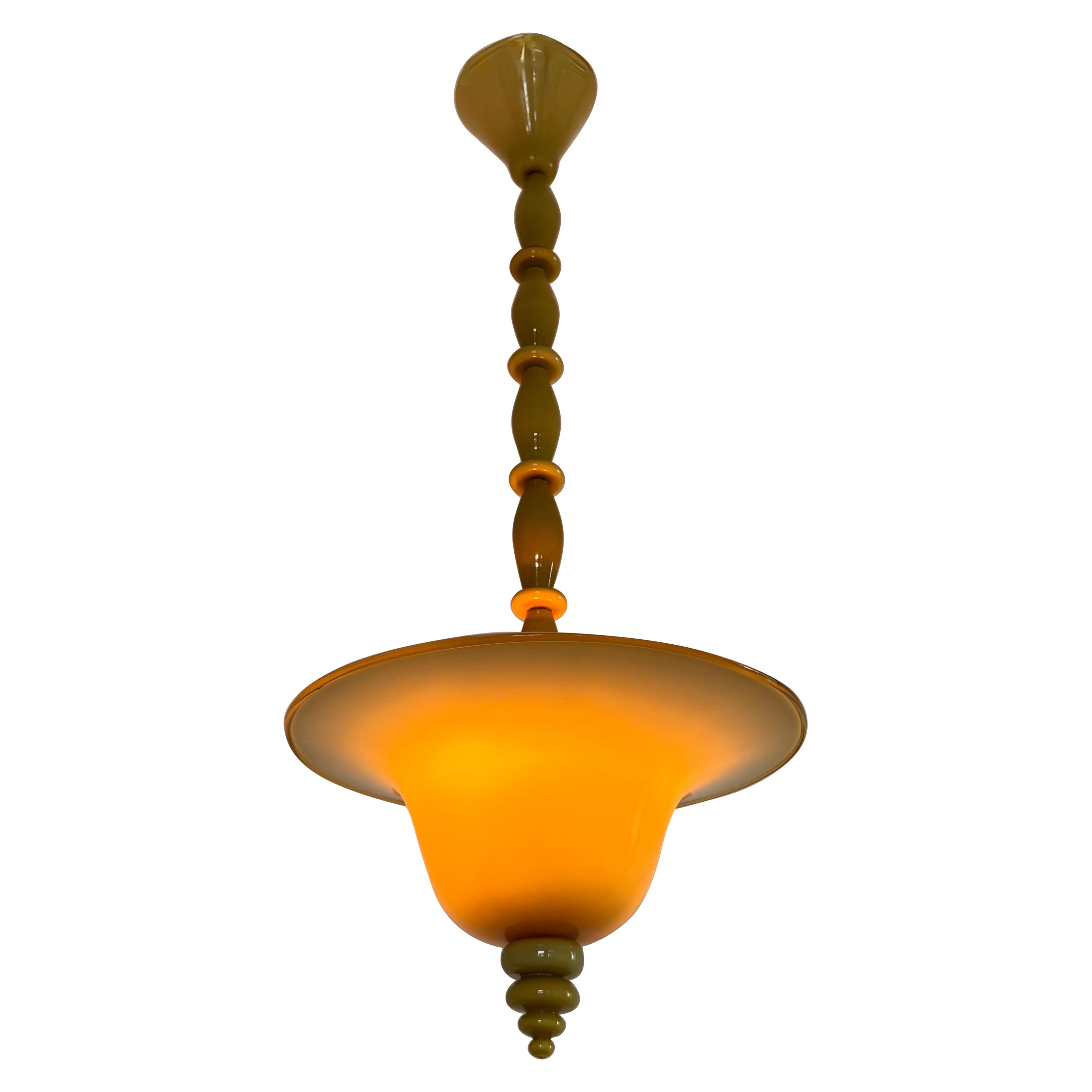 Farol Art Decó de Martinuzzi para Venini, Murano Italia 1926-1930 Model No. 5040