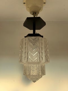 Art Deco Lantern Ceiling Light by Hettier & Vincent