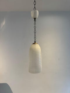 Art Deco Lantern in Pulegoso Glass. Attr to Napoleone Martinuzzi for Venini