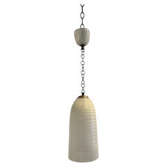 Art Deco Lantern in Pulegoso Glass. Attr to Napoleone Martinuzzi for Venini