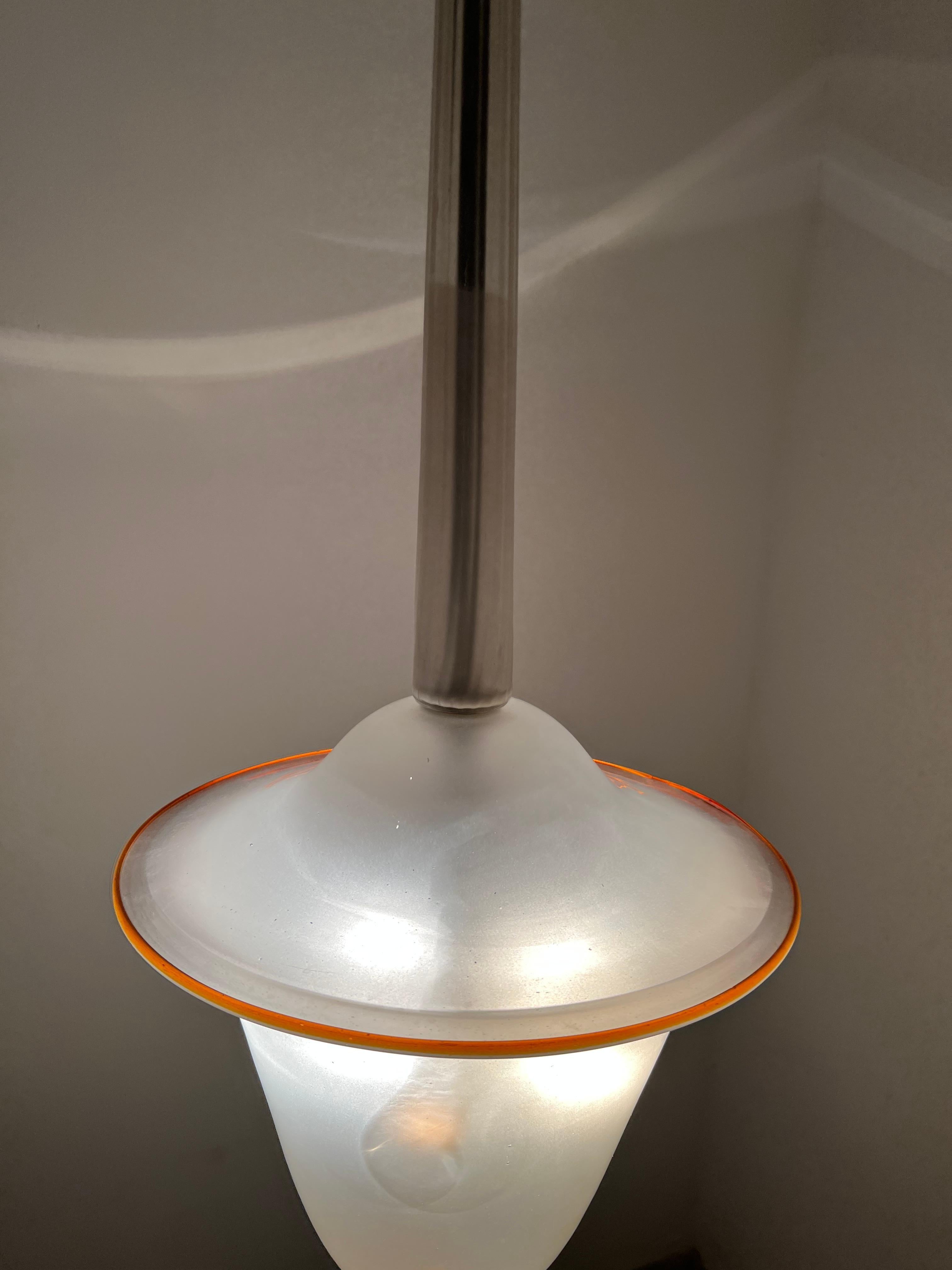 Art Deco Lantern designed by Martinuzzi for Venini in Murano Glass, Italy 1929 For Sale 4