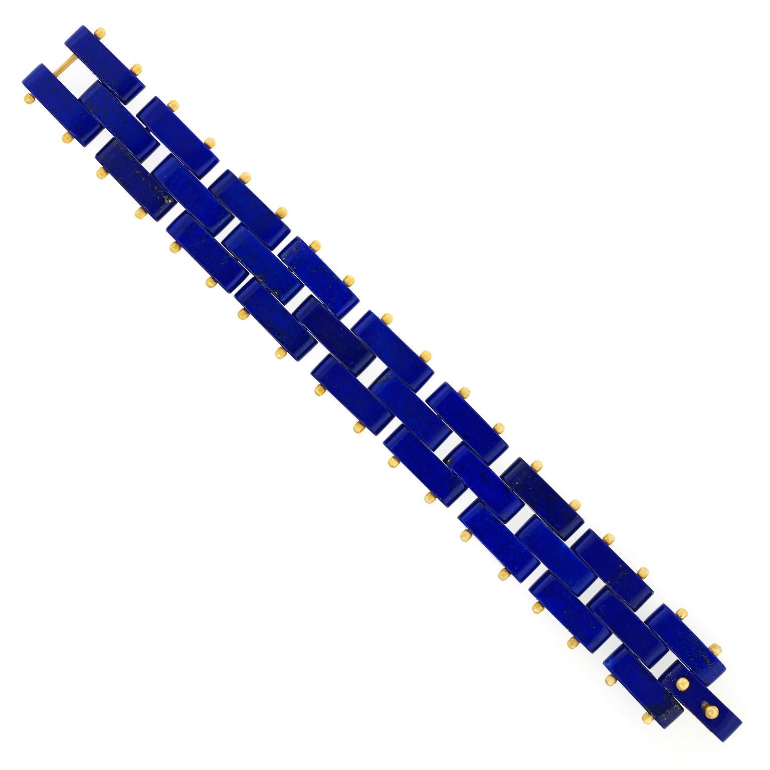 Taille carrée Bracelet Art déco en vente