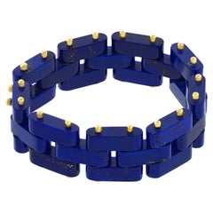Art Deco Lapis Bracelet