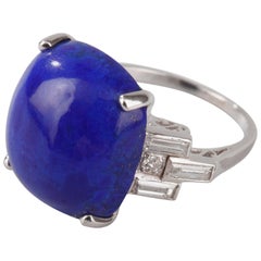 Art Deco Lapis Lazuli Ring