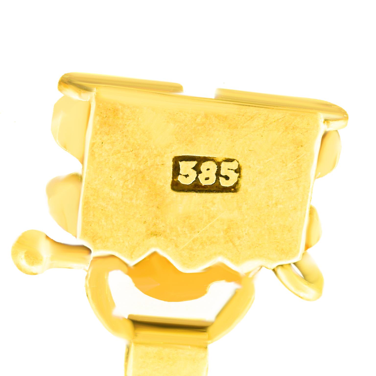 Art Deco Lapis-Set Gold Bracelet 1