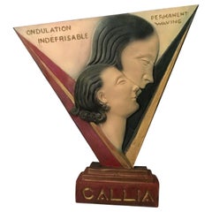  Art Deco Large Advertising Stand, Circa 1930's
