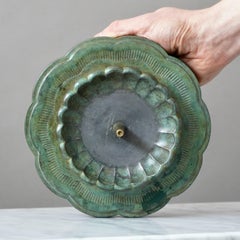 Großer Art-Déco-Kerzenhalter von Just Andersen, Dänemark, 1930er Jahre