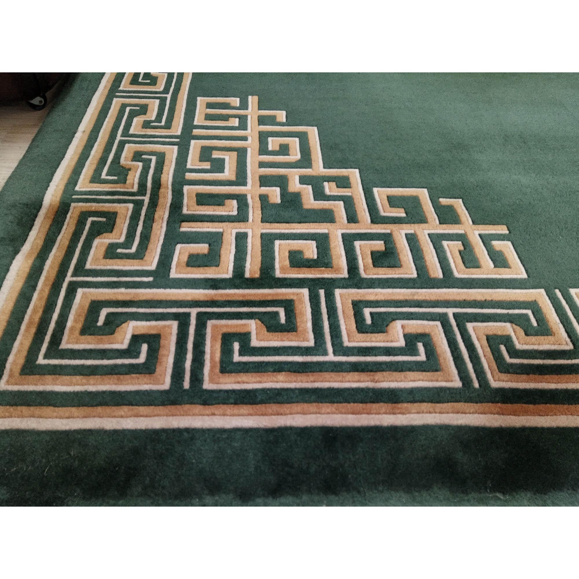 Art Deco Large Chinese Rug with Intricated Decor, 1970s 4