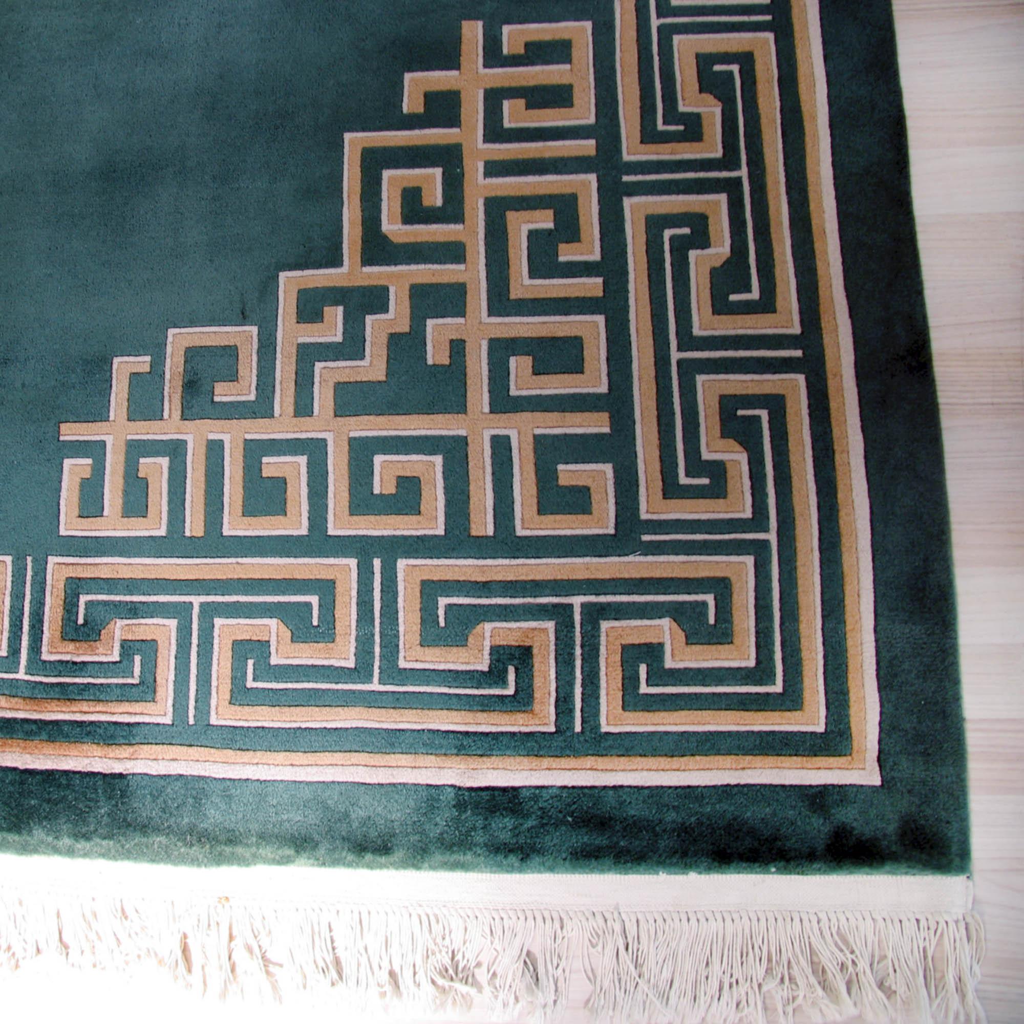 Art Deco Large Chinese Rug with Intricated Decor, 1970s 3