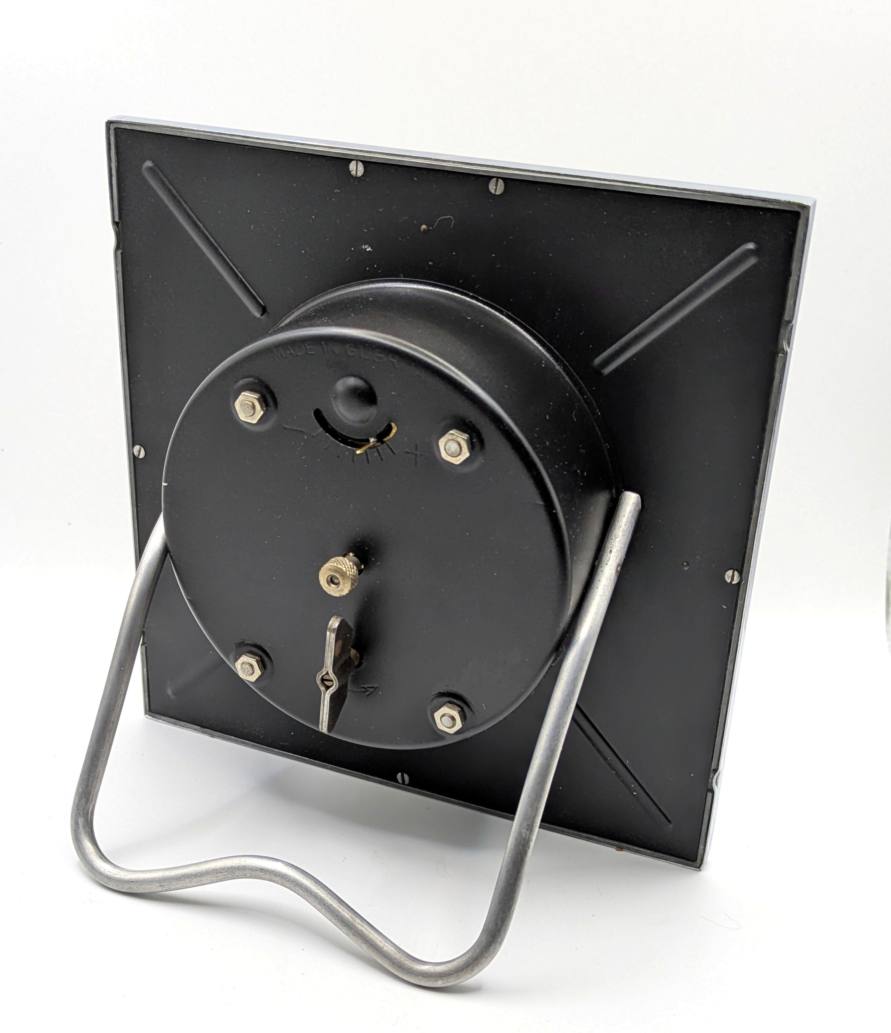 Art Deco Large Easel Clock by Smiths Clockmakers, England For Sale 1