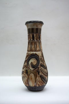 Große Bodenvase im Art déco-Stil entworfen von Roger Guerin, 1930, Belgien