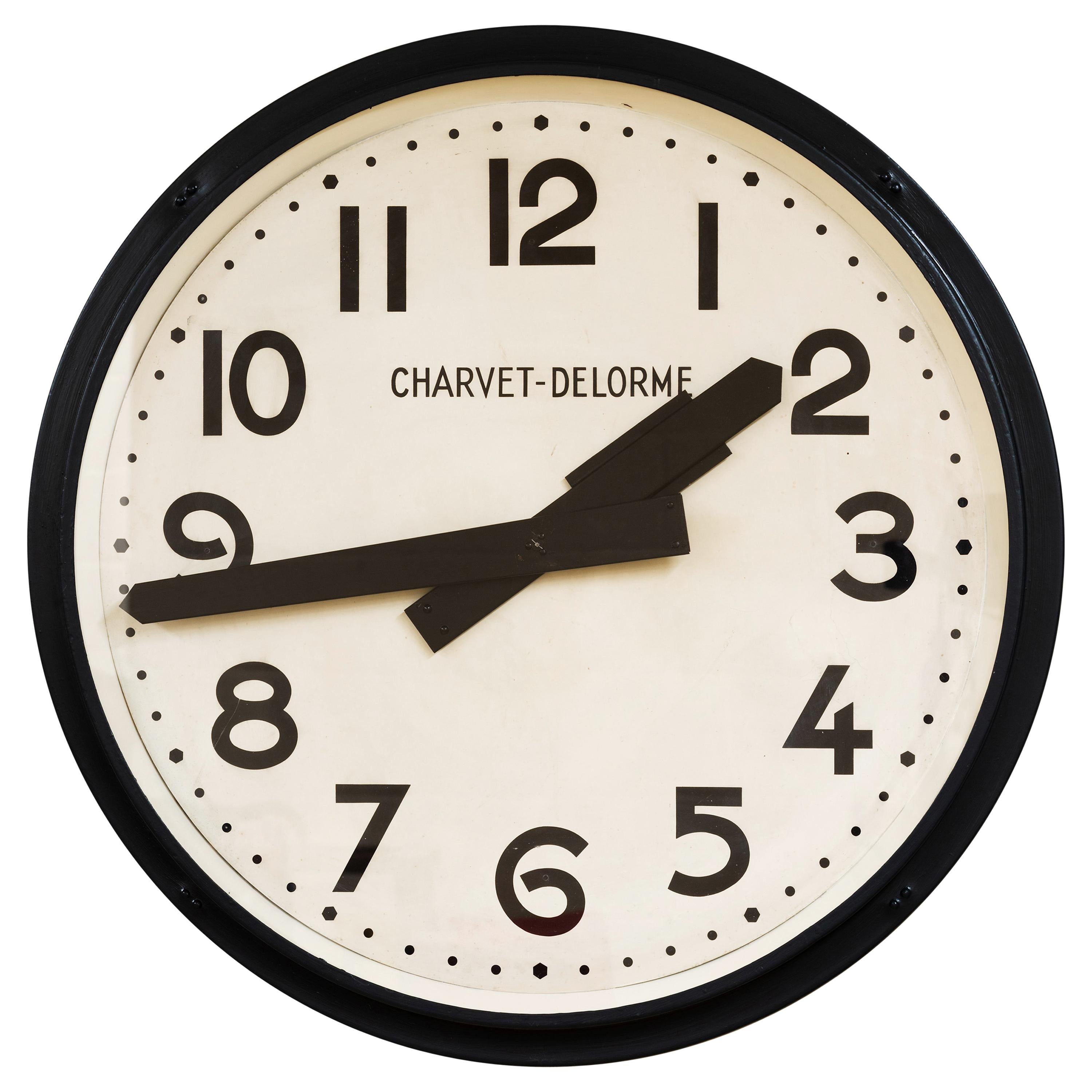 Art Deco Large French Electric Wall Clock