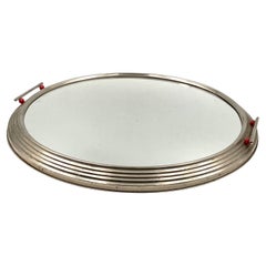 Vintage Art Deco large mirrored tray, France 1930s