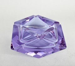 Art Deco Large Moser Neodymium Glass Ashtray