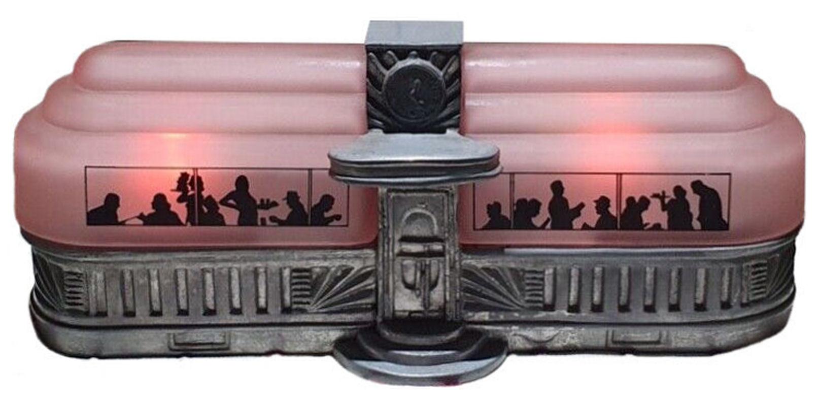 Lampe Art Déco avec grand chariot de salle à manger en forme d'odeon, vers 1930 en vente 11