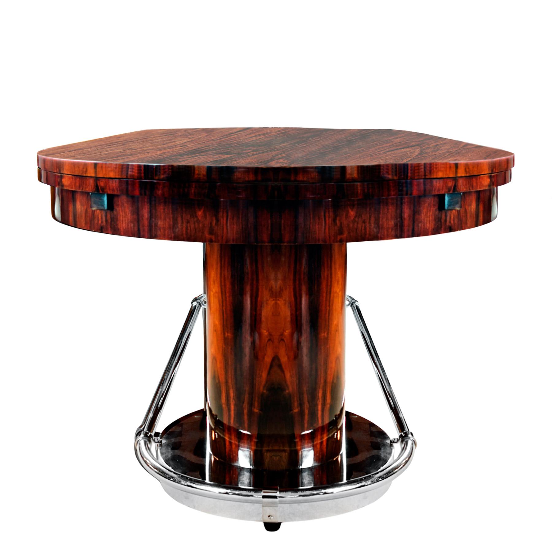 French Art Deco large oval table – France 1930 For Sale