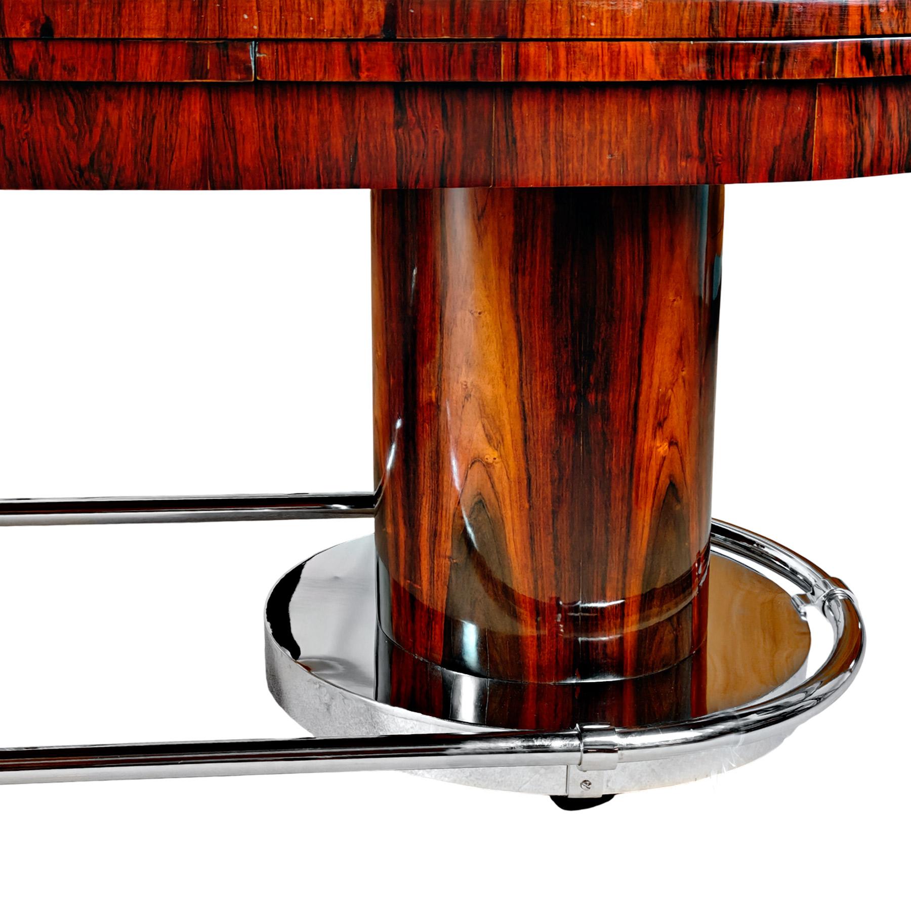 Art Deco large oval table – France 1930 In Good Condition For Sale In Girona, Girona