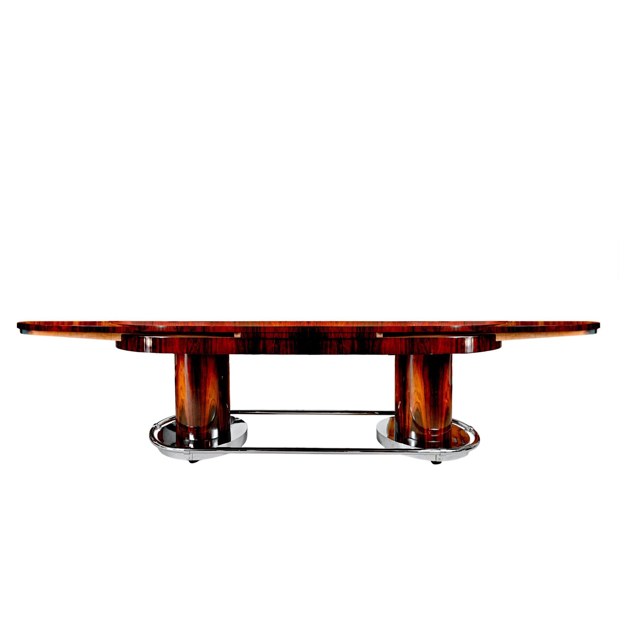 Mid-20th Century Art Deco large oval table – France 1930 For Sale