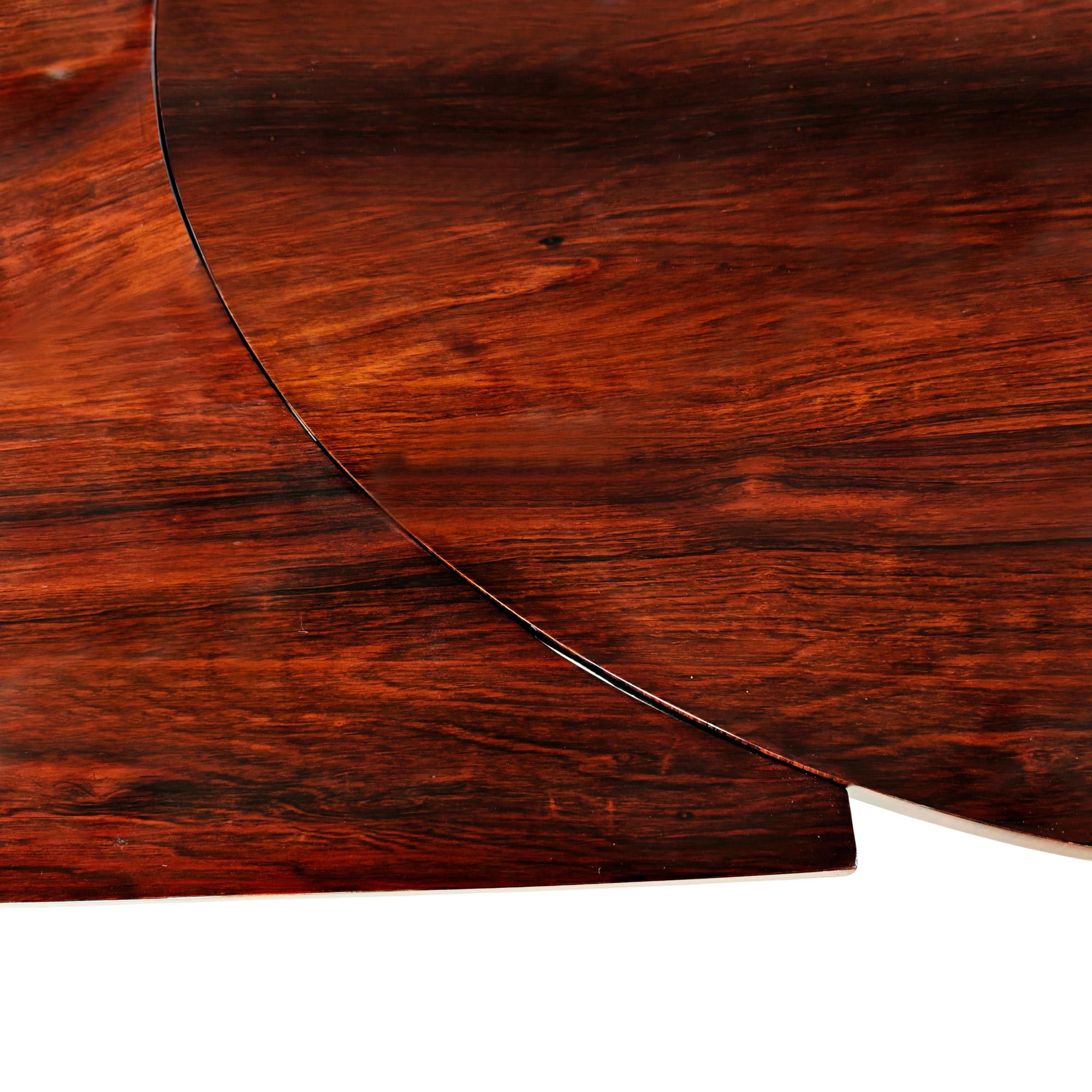 Brass Art Deco large oval table – France 1930 For Sale