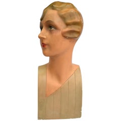 Used Art Deco Large Shop Counter Mannequin, circa 1930s