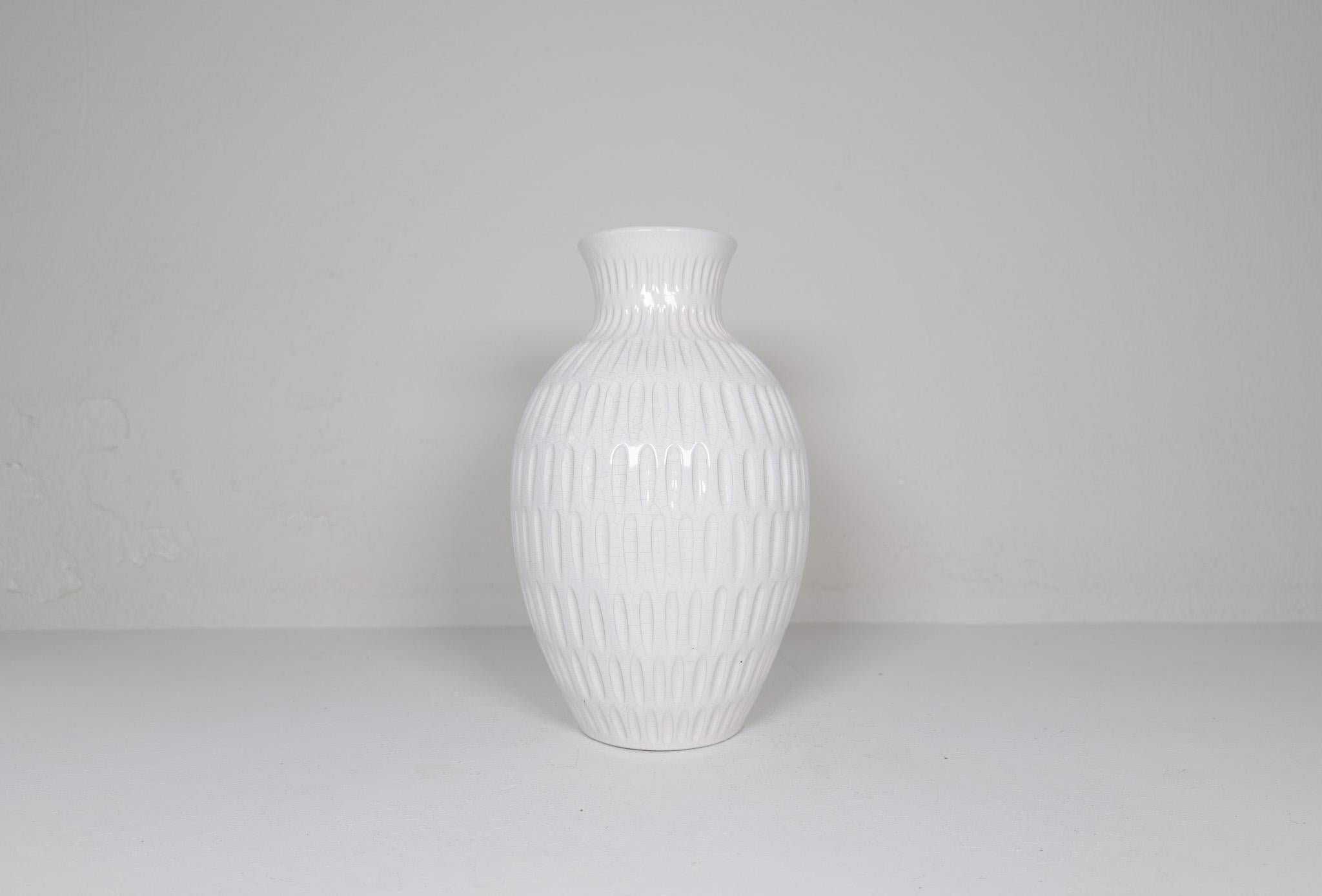Ceramic Art Deco Large Vase Ekeby Anna-Lisa Thomson, 1940s, Sweden For Sale