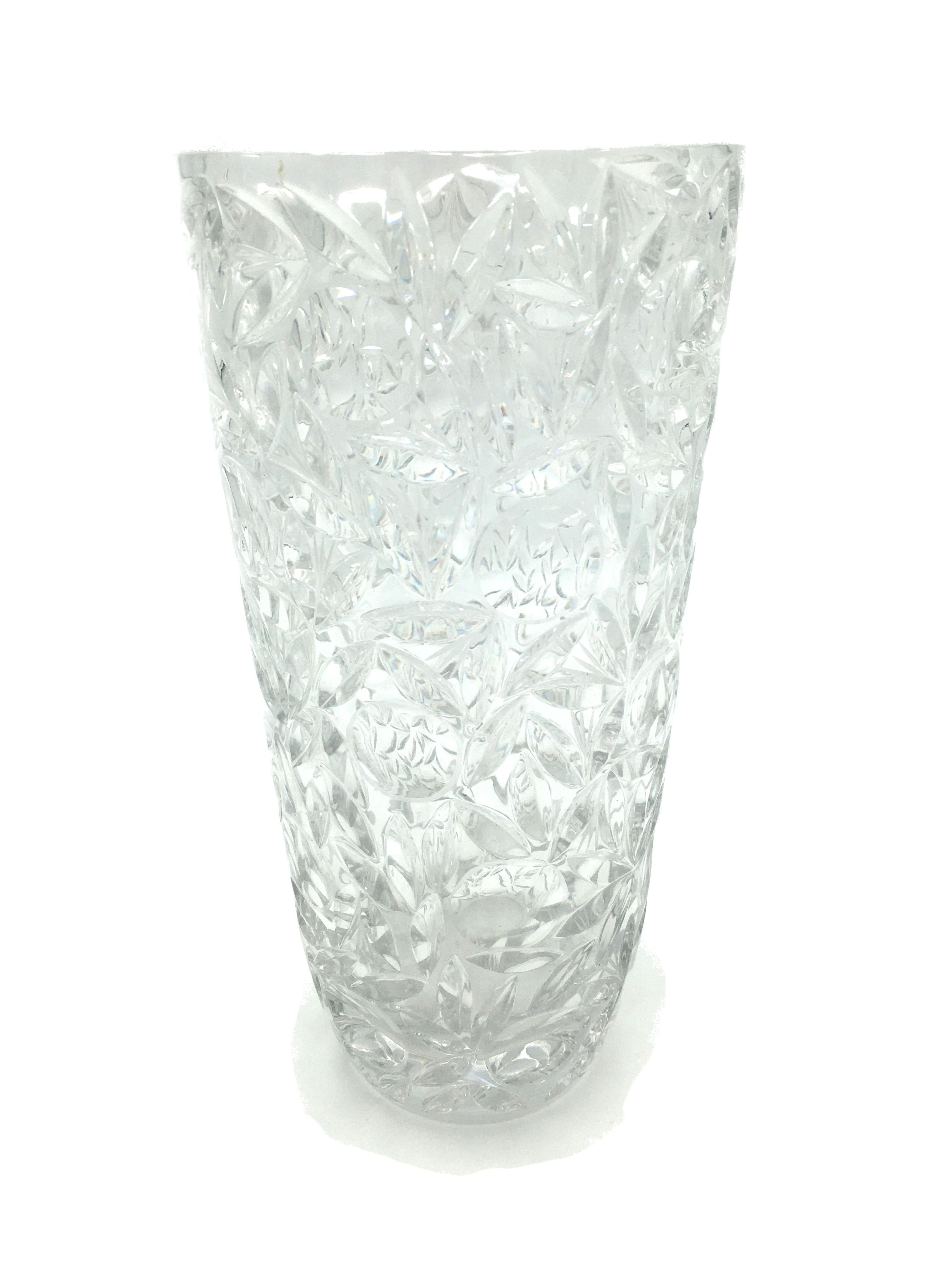 antique lead crystal vase