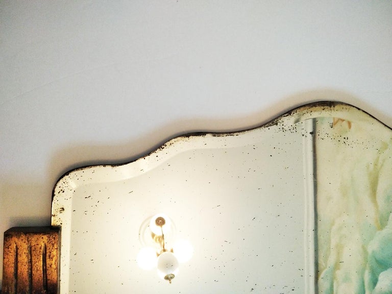 Mirror With Gold Leaf, Art Deco,1930s For Sale 6