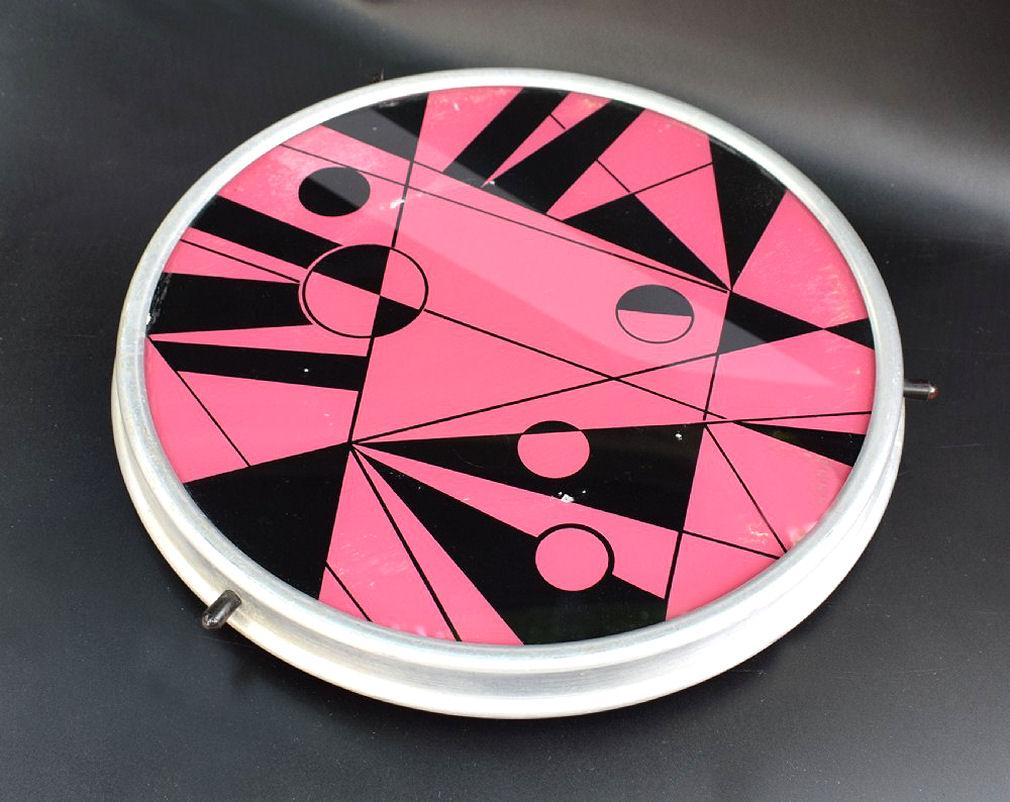 Glass Art Deco Lazy Susan Serving Stand Tray, Circa 1930 For Sale