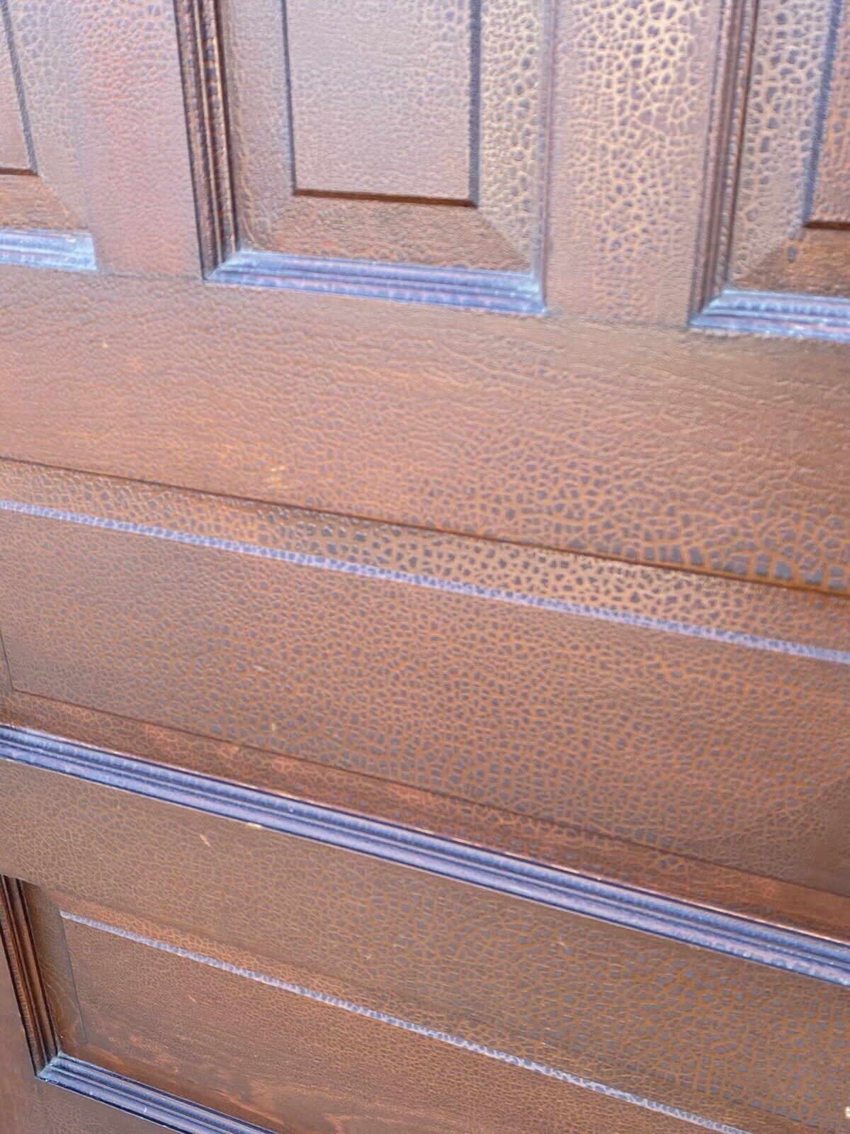 Art Deco Bleiglas-Holz-Hausfront-Tür in Rosa, Blau, Gelb und Grün im Angebot 5