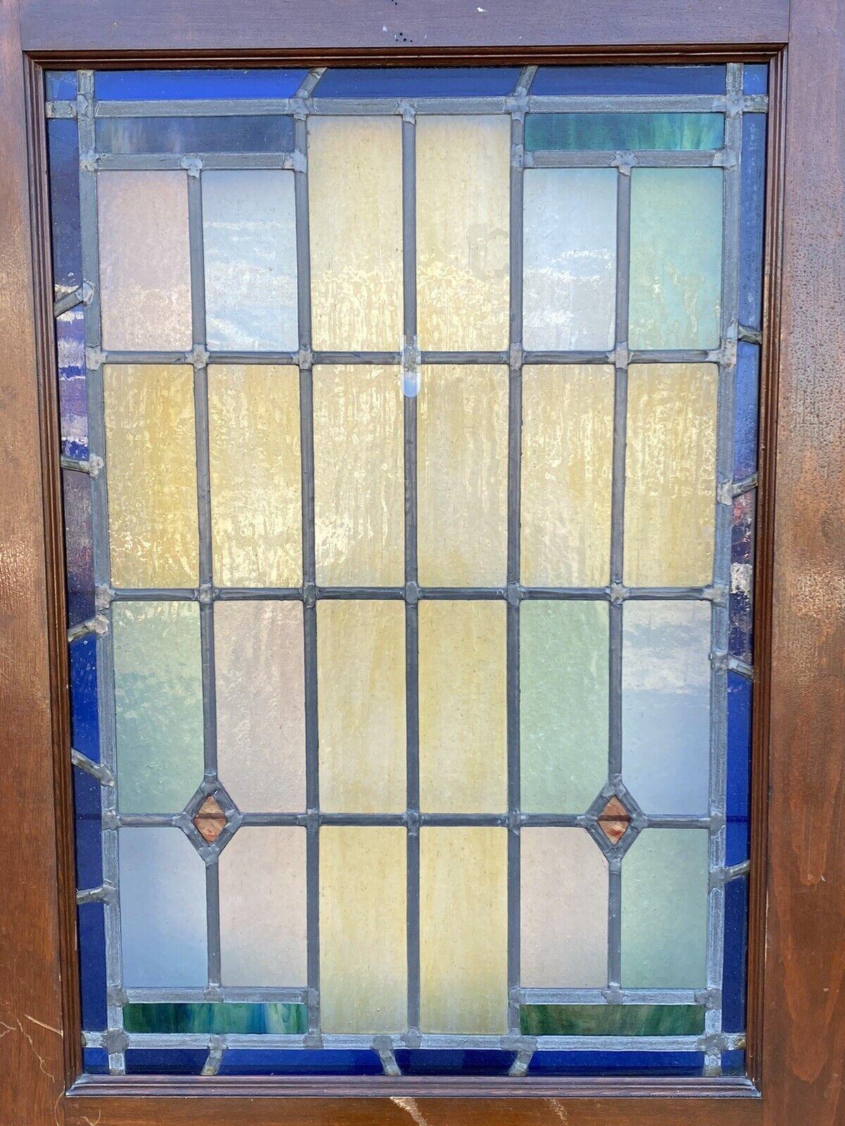 leaded glass front door