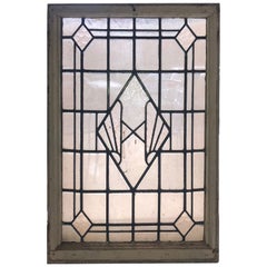 Art Deco Leaded Window 23" x 35"